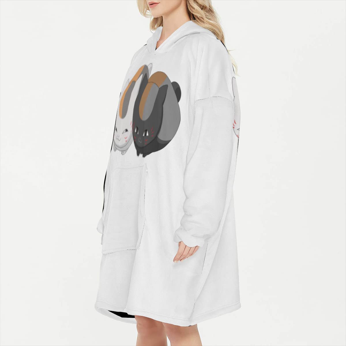 Amazon｜夏目友人帳 ニャンコ先生 猫 アニメ 着る毛布 レディース 着る